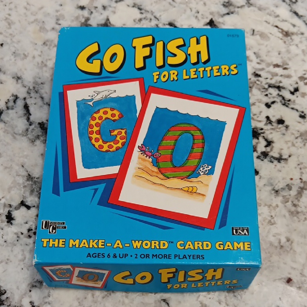 Vintage University game Go Fish For Letters
